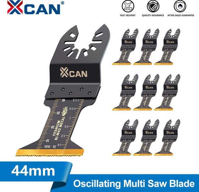 XCAN Oszillierende Multitool-Sägeblätter aus Titan für Metall, Holz und Kunststoff, 44 mm - Bild 1