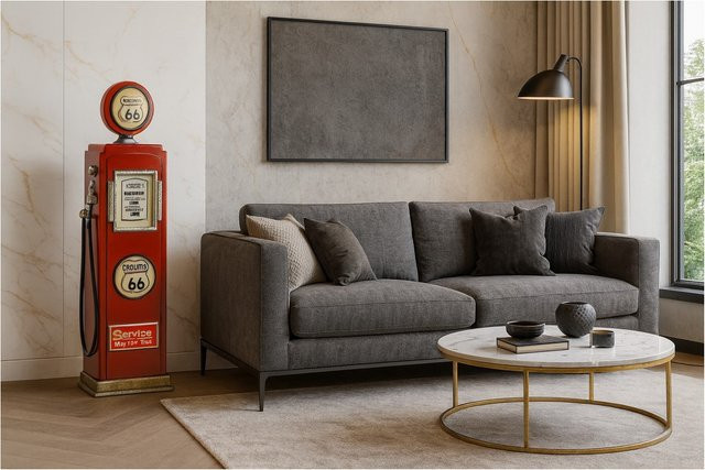 Regal Route 66 Zapfsäule von Möbel direkt in Rot - Bild 1