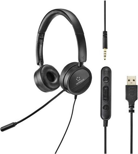Renkforce RF-HS-360 On-Ear USB-Headset Stereo Schwarz - Bild 1