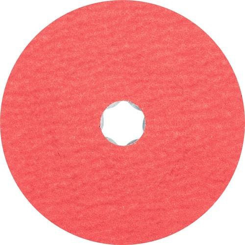 PFERD Fiberscheibe COMBICLICK CO-COOL D.125mm K.50 Inox/Alu mit Keramikkorn in Rot - Bild 1