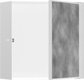 Hansgrohe XtraStoris Rock Wandnische mit beflaster Tür in Mattweiß, B/T/H: 30 x 30 x 14 cm - Bild 1