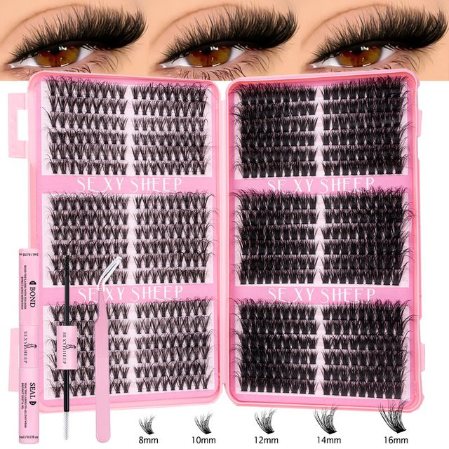 SEXYSHEEP Wimpern-Cluster-Set, DIY-Kit, Unisex - Bild 1