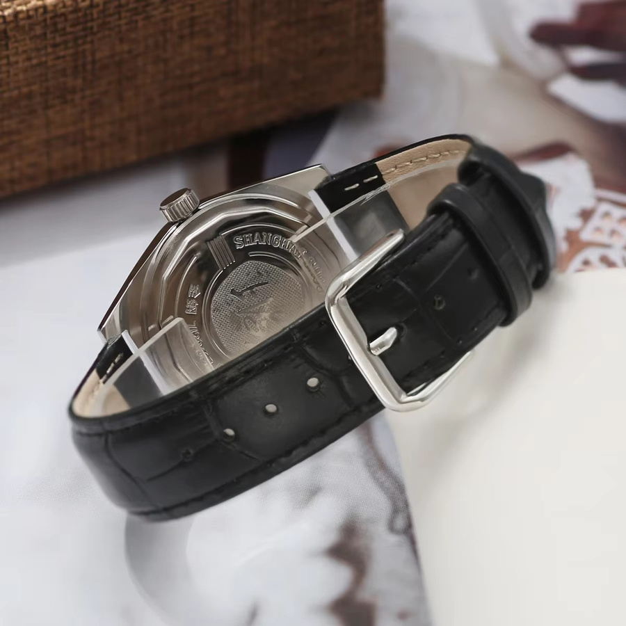 HEIMDALLR Analoguhr, Handaufzug, 36 mm, Leder, Herren - Bild 6