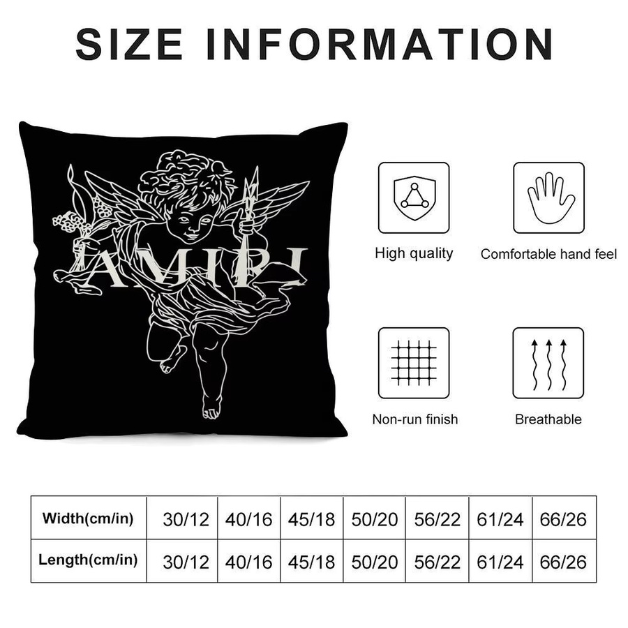 A-AMIRI Kunst-Kissenbezug aus seidigem Kurzplüsch mit Grafik-Tierprint, quadratisch, Schwarz/Weiß, B/T/H: 30 x 30 x 30 cm - Bild 5