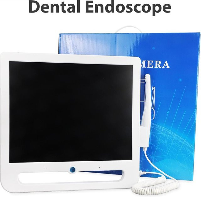 Jumtop Dental Endoskop mit 17 Zoll LCD Monitor, Intra Oral Kamera mit 18 Millionen Pixeln, Wifi und 6 LEDs, Weiß - Bild 1