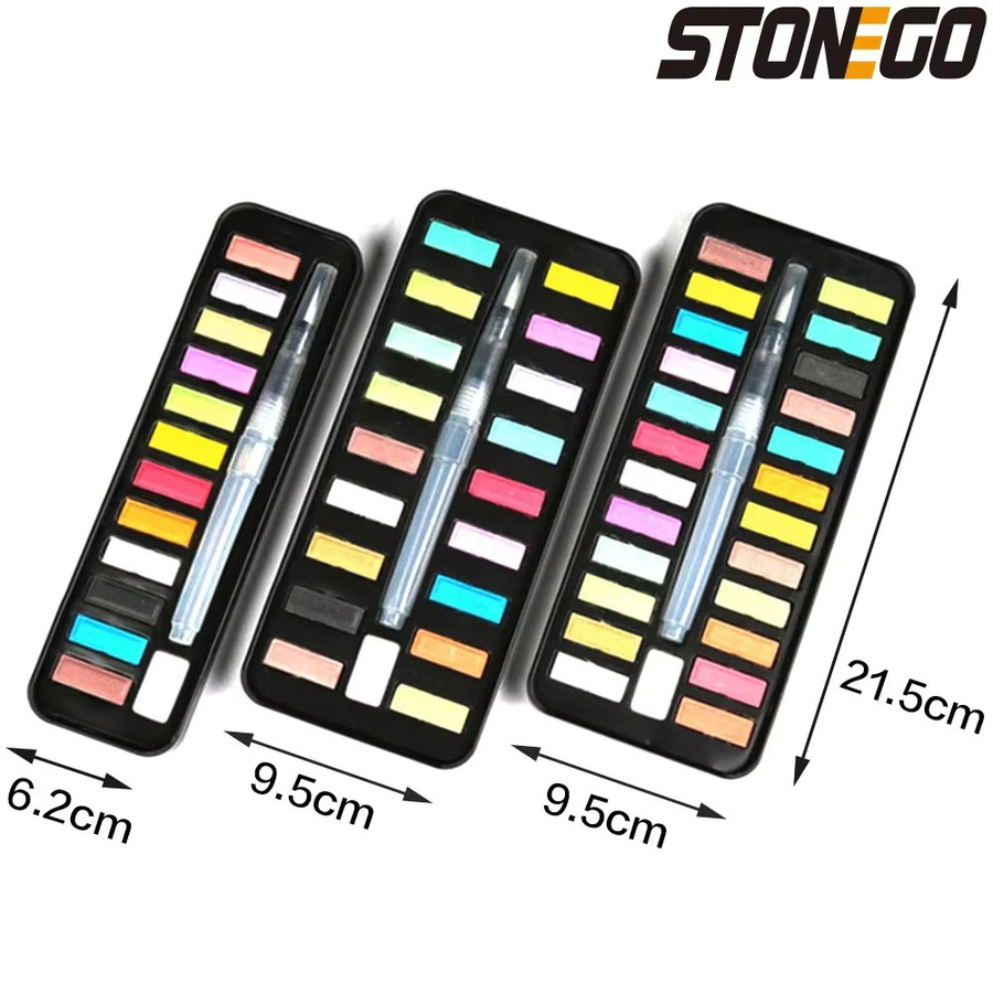 STONEGO Aquarellfarben-Set, Metall, Bunt / Mehrfarbig - Bild 5