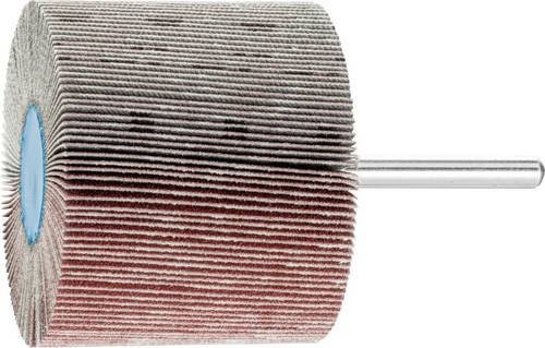 PFERD Korund Fächerschleifer A150 für Feinschliff und Finish, Durchmesser: 60 mm, Breite: 50 mm, Schaft-Durchmesser: 6 mm, 10 Stück, Multicolor - Bild 1