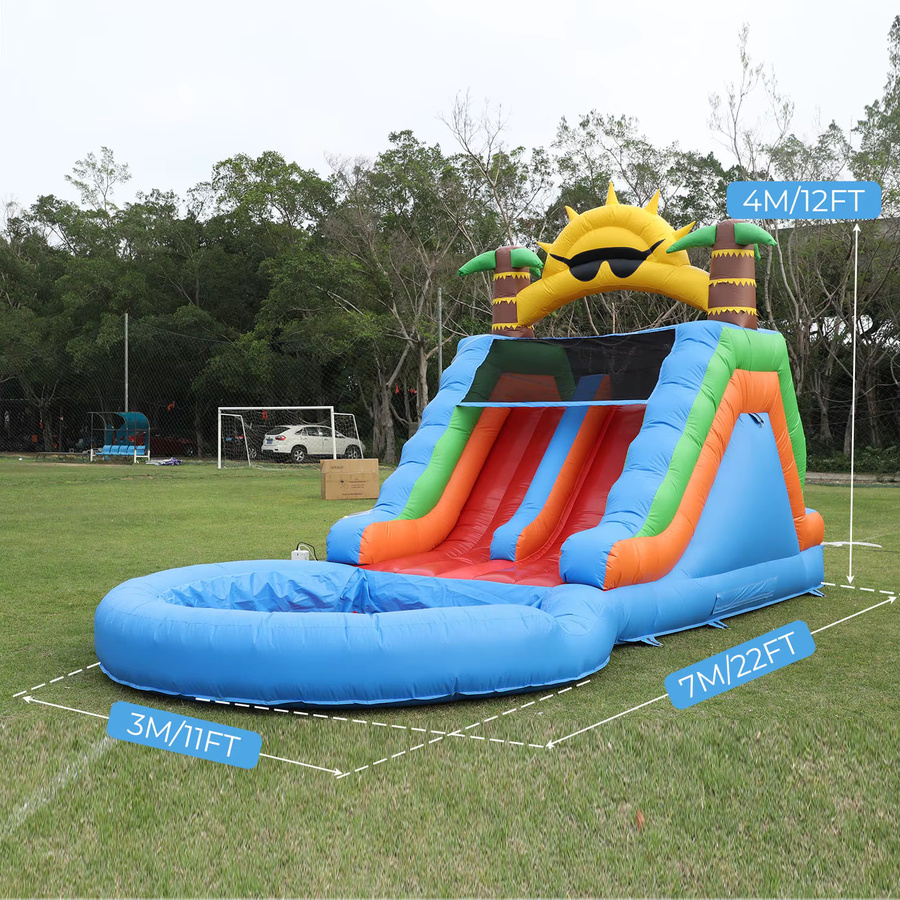 Commerci Aufblasbare Hüpfburg-Wasserrutsche, Outdoor-Spielzeug - Bild 2