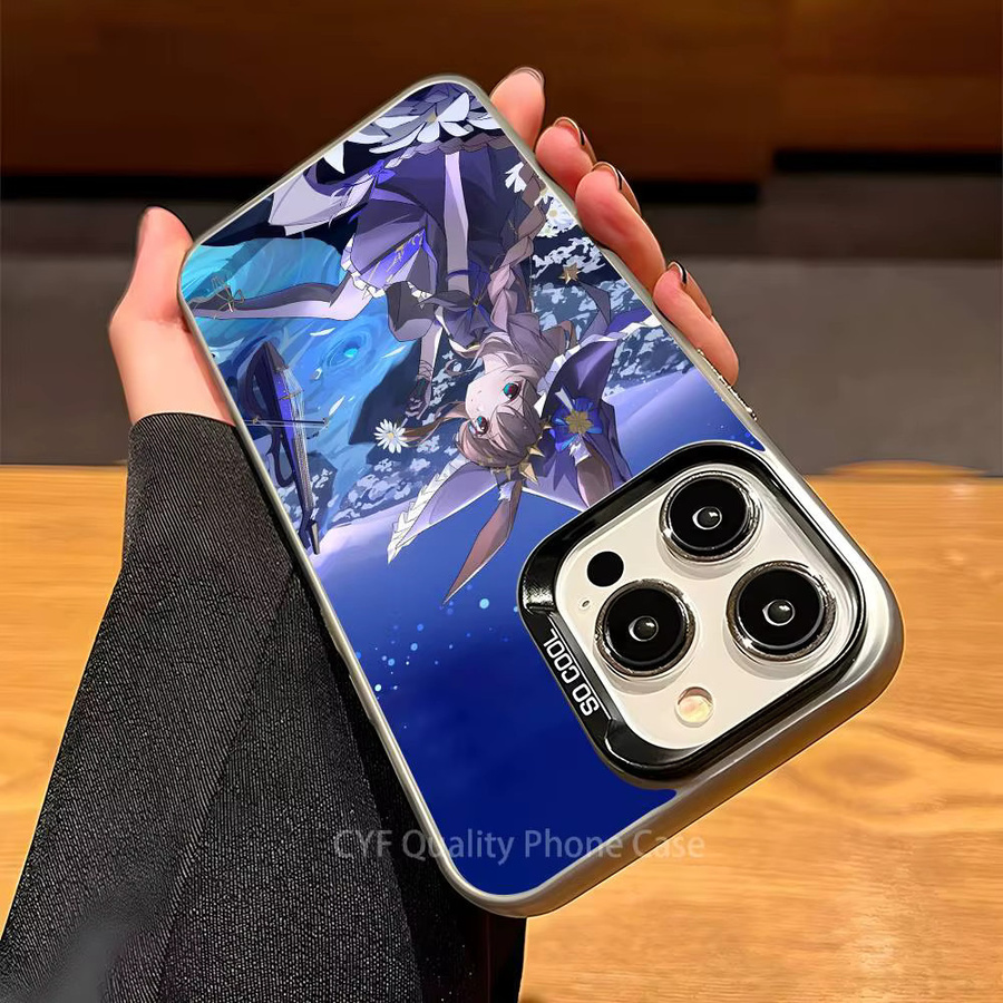Kawayii A-Amiya Arknight Handyhülle mit Schutzbeschichtung für Apple iPhone 11 12 13 14 15 16 Pro Max Plus in Multicolour - Bild 2