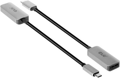 Club3D CAC-1567 USB-C auf DisplayPort Adapter mit 8K Unterstützung in Schwarz/Silber - Bild 1