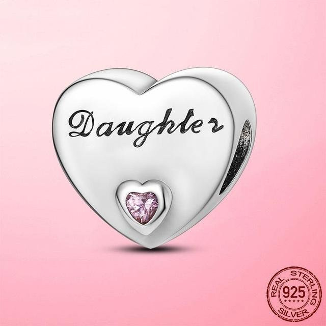 Charm Herz, 925 Silber, Perlen, Damen - Bild 1