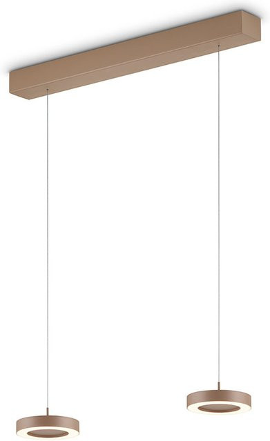 Knapstein Daja-2 LED-Pendelleuchte in Beige mit höhenverstellbarer Aufhängung - Bild 1