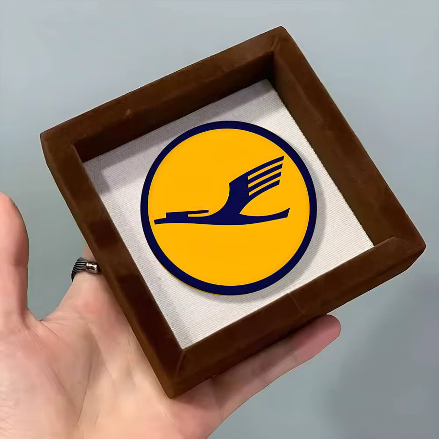 Brosche Lufthansa-Cartoon-Stil, Emaille, Unisex - Bild 6