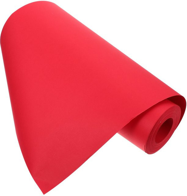 Rotes Kraftpapier als Geschenkpapier für Blumensträuße und Kunsthandwerk, Breite: 50 cm, Länge: 10 m - Bild 1