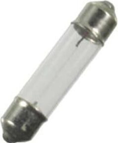 Scharnberger Hasenbein Soffittenlampe S6 Halogenlampe transparent 1,2W 13,5-15V 6x31mm - Bild 1