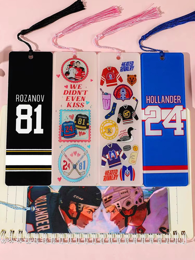 Heated Rivalry Lesezeichen Ilya Rozanov 81 Shane Hollander 24 Multicolor aus Papier für Fans - Bild 6