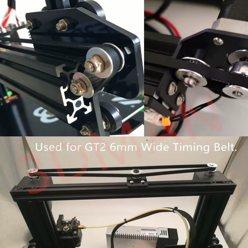 Creality GT2 Zahnriemenscheiben mit 20 Zähnen in Silber für FDM 3D-Drucker-Ersatzteile mit 5mm oder 8mm Bohrung - Bild 4