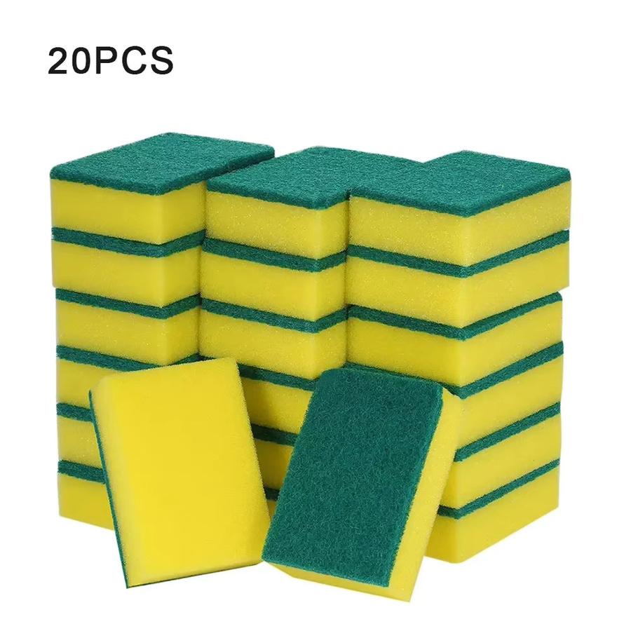 Doppelseitige Scheuerschwämme für die Küchenreinigung von Töpfen und Schüsseln in 10 bis 50 Stück Packung - Bild 2