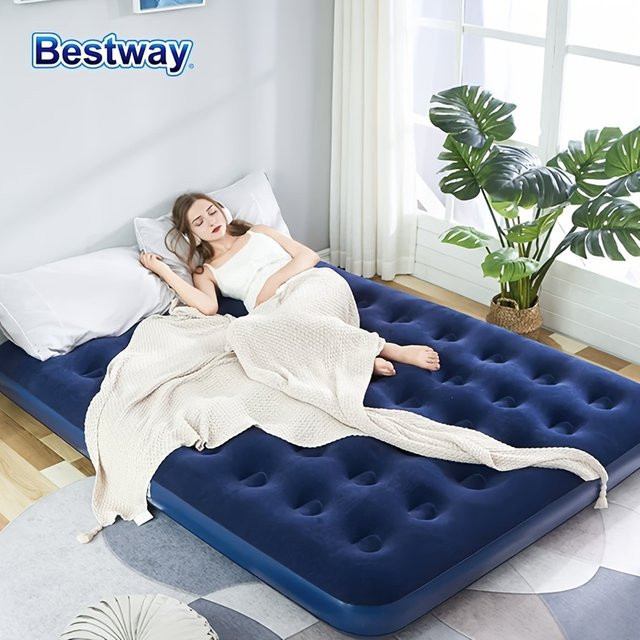 Bestway Outdoor-Luftmatratze beflockt und feuchtigkeitsabweisend B/B/H: 203 x 183 x 22 cm - Bild 1