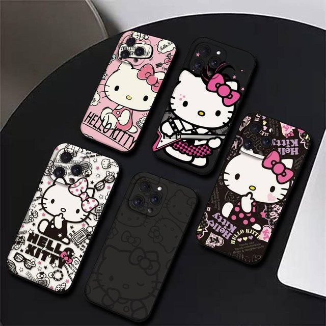 Mesuca H-HelloS-S K-Kitty Handyhülle für iPhone 17 16 15 14 13 12 11 Pro Max Plus Mini aus weichem TPU - Bild 1