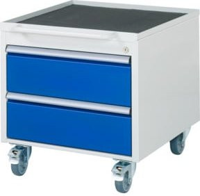 Rau Roll-Container 7000 mit 2 Schubladen, Metall, B: 58,0 cm, T: 65,0 cm, H: 56,5 cm - Bild 1