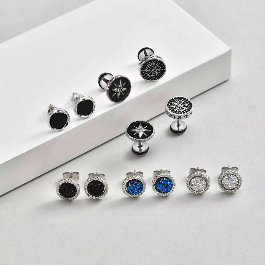 prjewel Ohrstecker, Metall, Zirkon, Unisex - Bild 5