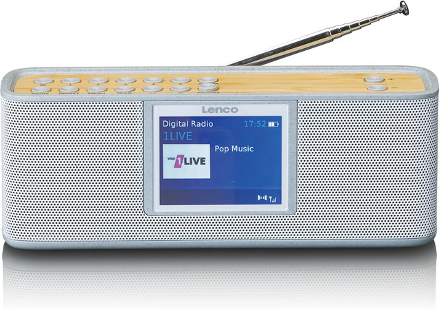 Lenco DAB+ Radio PDR-046 mit Bluetooth und FM in Grau und Multicolour - Bild 1