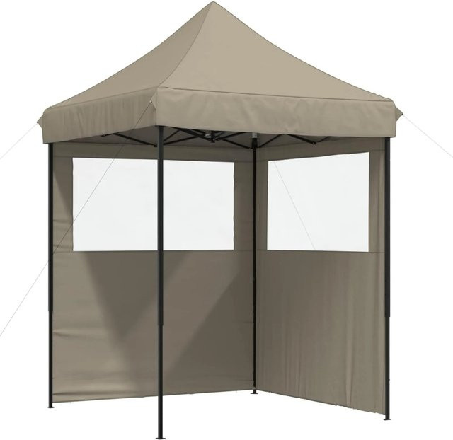 vidaXL Party-Zelt in Taupe mit Oxford-Stoff und PVC-Beschichtung, B/T/H: 200 x 200 x 306 cm - Bild 1