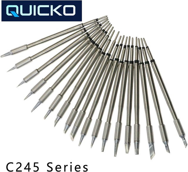 QUICKO C245 Universeller T245 Lötspitzen-Griff für Lötstationen und Handy-Reparaturwerkzeuge in Silber - Bild 1