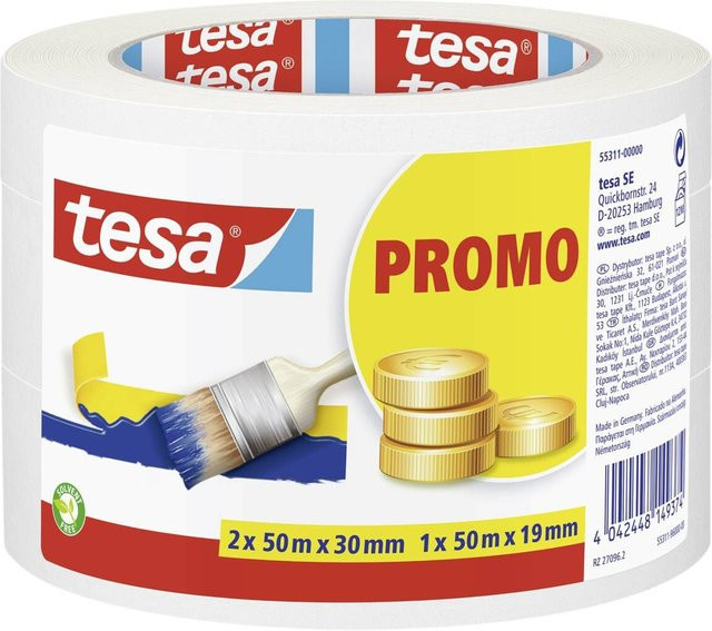 tesa Malerbandset Basic 3-teilig Multicolor Masking Tape - Bild 1