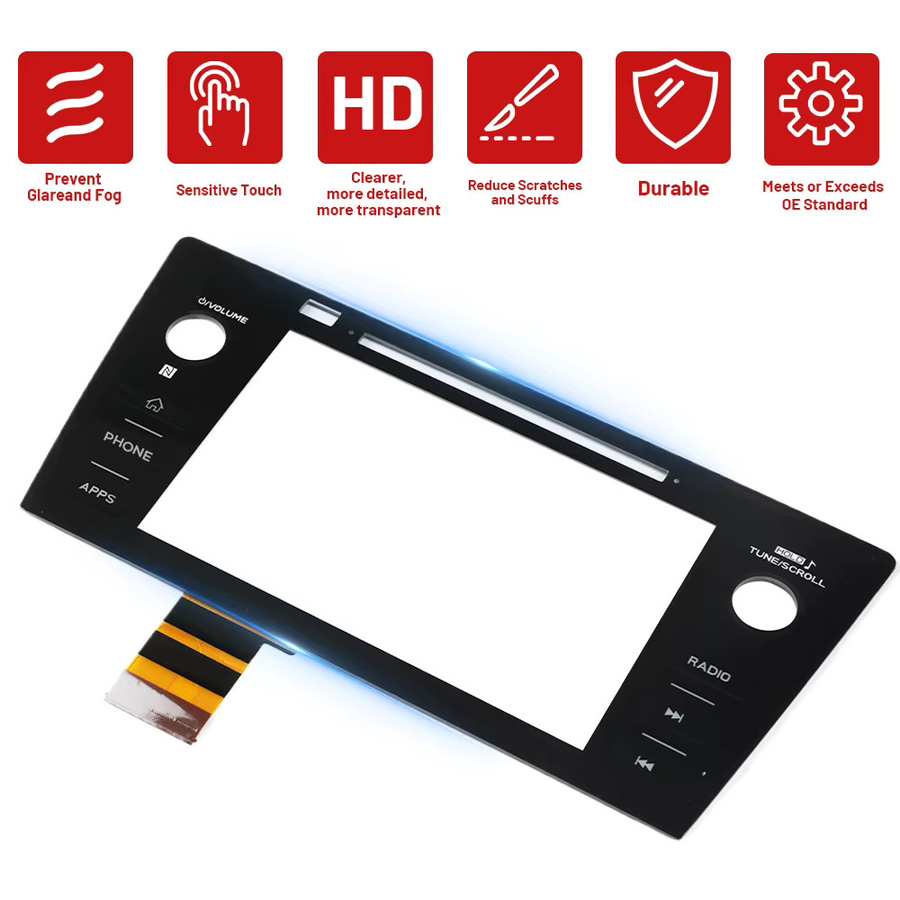 ELACAME 8 Zoll Touchscreen-Digitizer für Subaru Legacy Outback 2018-2019, Farbe: Schwarz, Ersatzteil für Autoradio 86431-AL66A (LHD) - Bild 3
