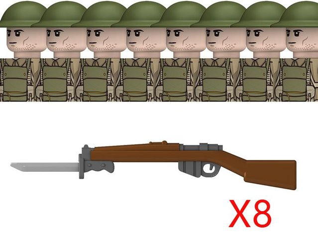 Linyi toy Moc Zweiter Weltkrieg Britische Armee Soldaten, Bausteine, ab 14 Jahren - Bild 1