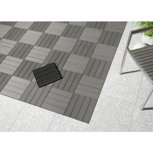 Mr. GARDENER WPC-Fliesen in Grau, 6er Set, B/T/H: 30 x 30 x 2,2 cm - Bild 2