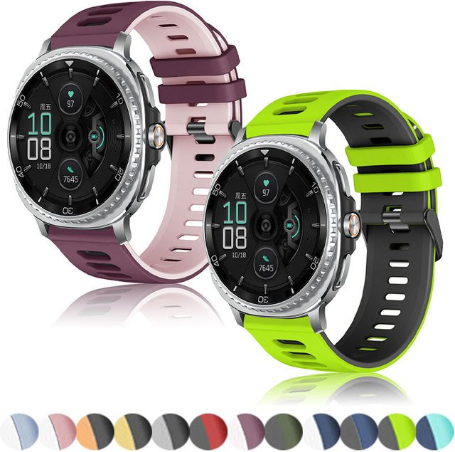 OAKCHARM Uhrenarmband Silikon, Bicolor, Unisex - Bild 1