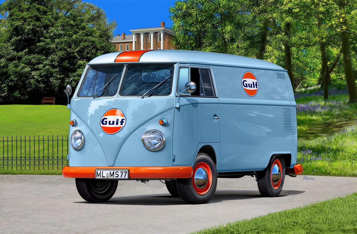 Revell VW T1 Panel Van Gulf Decoration, Modellset, 1:24 - Bild 3