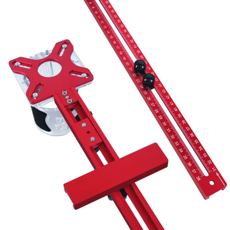 FNICEL 3-in-1 Kreisschneidvorrichtung aus Aluminium für Holzbearbeitung zum Fräsen und Schneiden - Bild 5