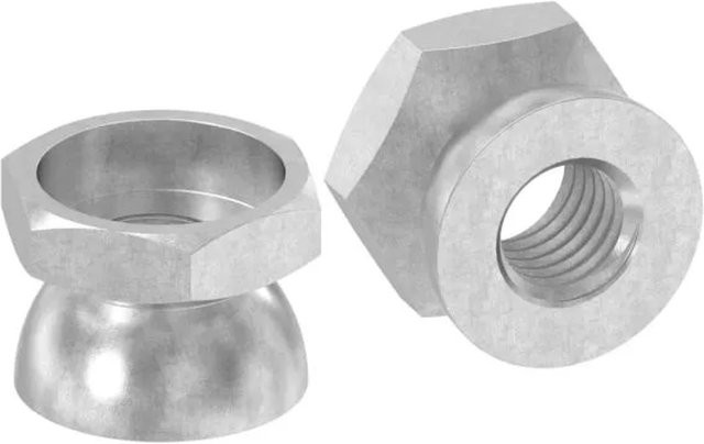 FeNau Abreißmutter aus Edelstahl A2 in Silber, Sechskant, M10 x 8 mm, Abreißmoment 30-40 Nm - Bild 1