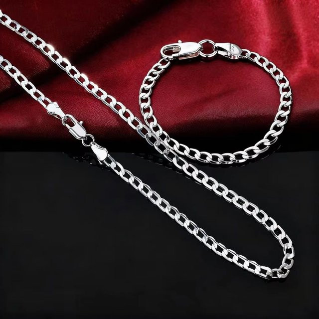Schmuckset, 925 Silber, Armbänder und Halsketten, Damen - Bild 1