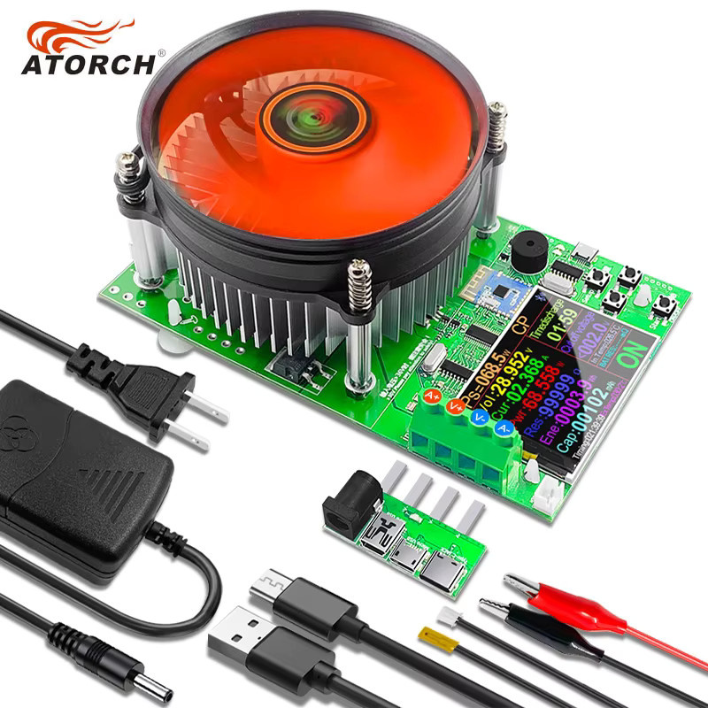 ATORCH DL24 Elektronische Last USB Tester mit App-Steuerung, 150W 20A DC Power Monitor zur Kapazitätsmessung von Lithium-Batterien und zur Überprüfung der Stromversorgung, USB-C Anschluss - Bild 3