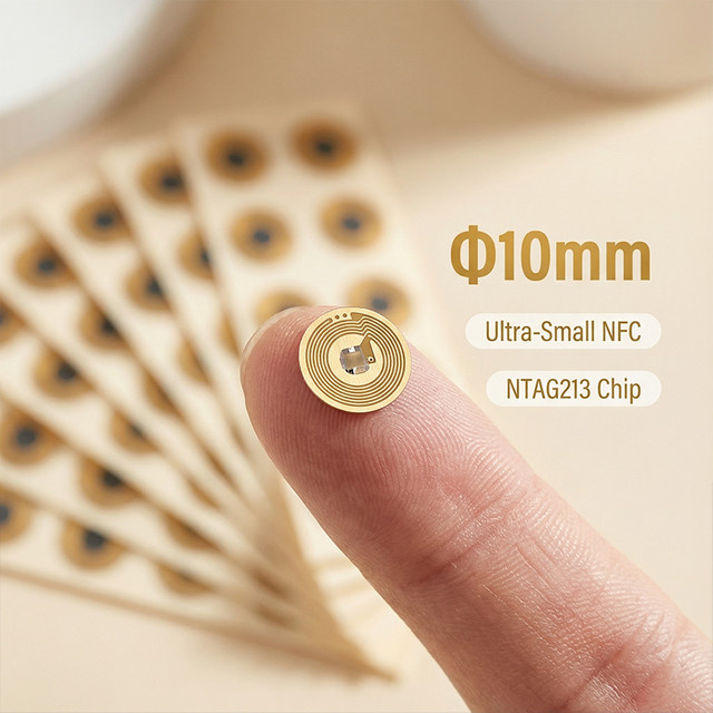 NXP Hochtemperatur RFID NFC FPC Tags mit 13,56 MHz und 10 mm Durchmesser, Anti-Metal Passive RF-Karten - Bild 1