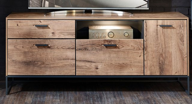 Sideboard Wohn-Concept HARPER in Braun mit Soft-Close-Schubladen, B/H/T: 175 x 75 x 48 cm - Bild 1