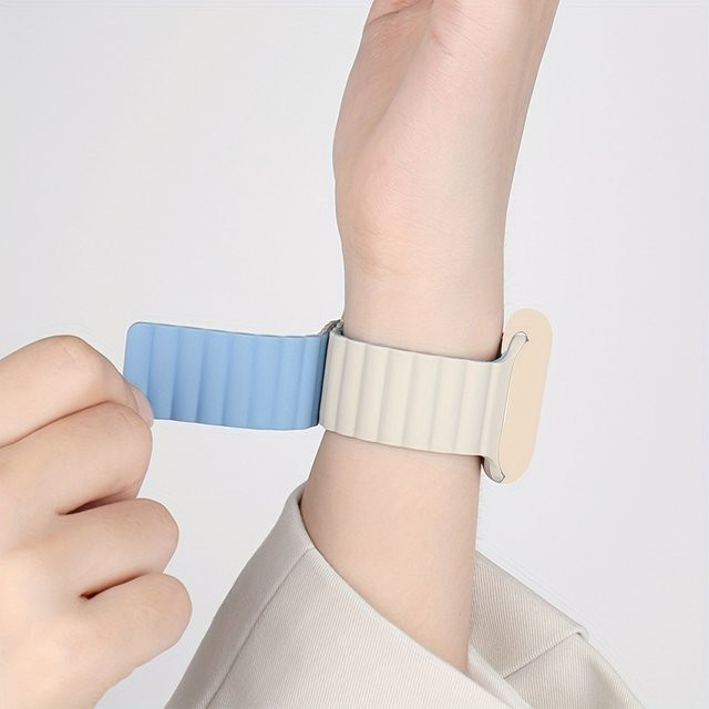 Uhrenarmband Silikon, Magnetschlaufe, Unisex - Bild 1