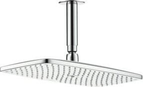 Hansgrohe Raindance E 360 100 Kopfbrause mit Deckenanschluss in Chrom und Silber, quadratisch mit Rain-Strahl und Anti-Kalk-Funktion - Bild 1