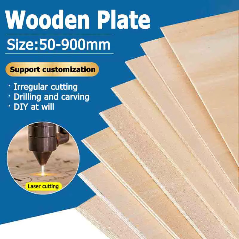 Massive Holzplatte aus Sperrholz für DIY-Modelle, Breite: 100 mm bis 600 mm, Tiefe: 50 mm bis 900 mm, Dicke: 15 mm - Bild 2