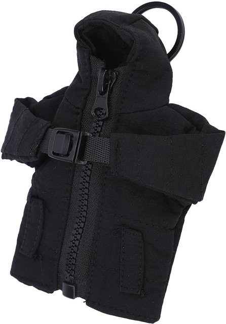 Schlüsselanhänger Daunenmantel, Schwarz, Unisex - Bild 1