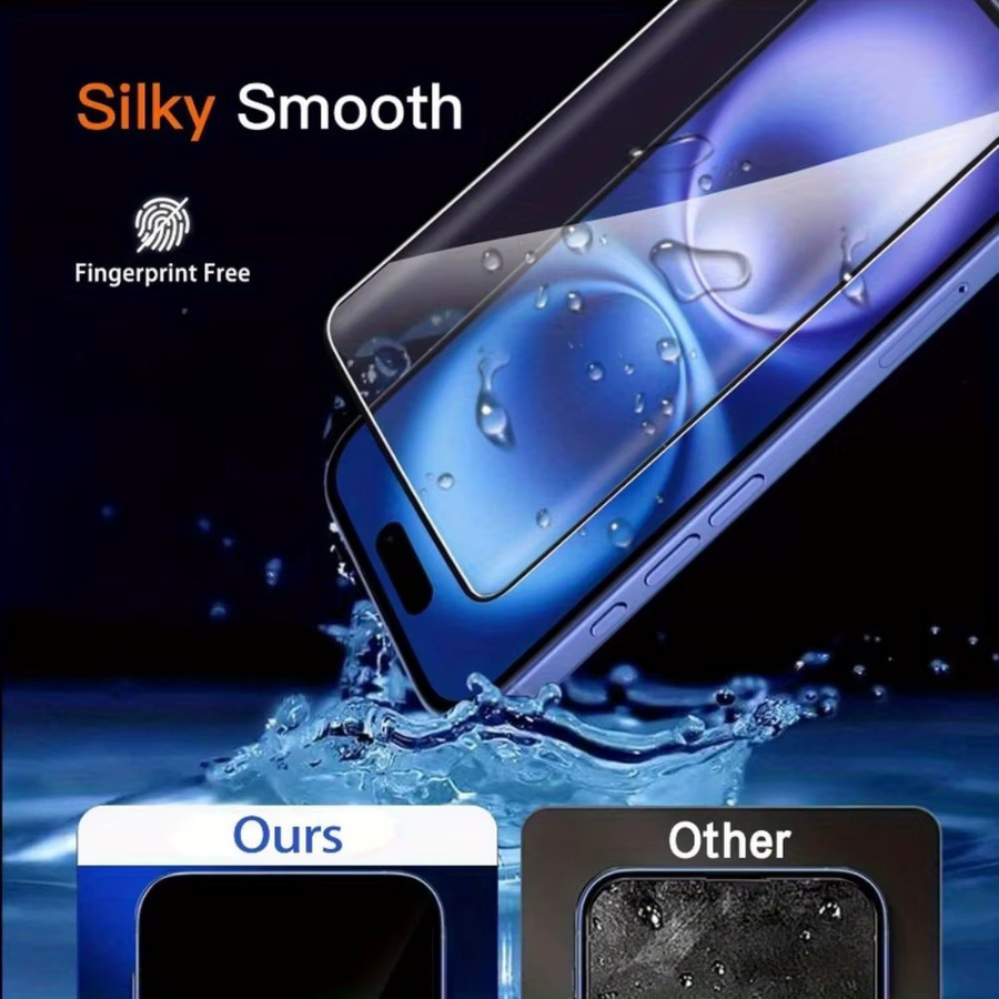 DIXSG 3er Pack Displayschutzfolie aus gehärtetem Glas für iPhone 17 16 15 14 13 12 Pro Max Plus Air XS XR in Transparent - Bild 5