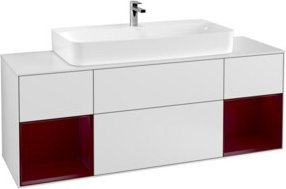 V&B Waschtischunterschrank Finion in Weiß lackiert, B/T/H: 160 x 50,1 x 50,1 cm - Bild 1