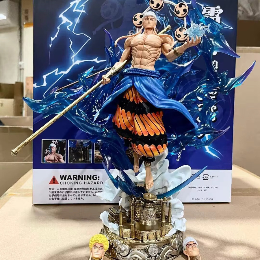Bandai One Piece Enel Donnergott, Actionfigur, Leuchtende Doppelkopf-Skulptur, ab 3 Jahren - Bild 2
