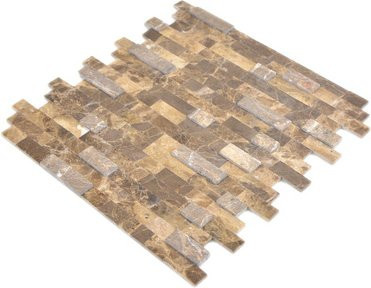 Stoneland Mosaikmatte Stone in Braun mit Marmor-Optik, Breite: 30 cm, Länge: 27,5 cm - Bild 1