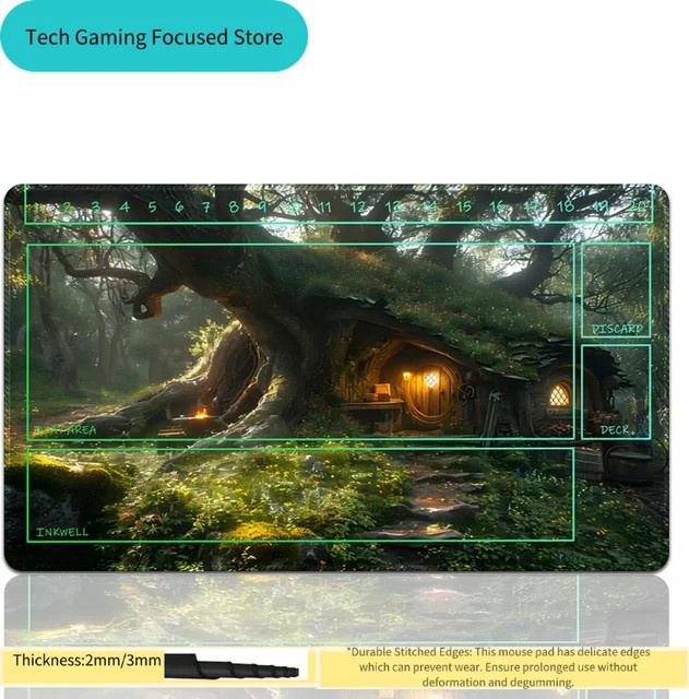 Potdemiel Lorcana Spielmatte Sammelkartenspiel Mauspad in Multicolour - Bild 1